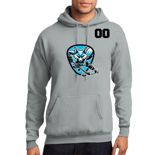 Frozen Foxes- With Custom Numbers - Core Fleece Pullover Hooded Sweatshirt Thumbnail